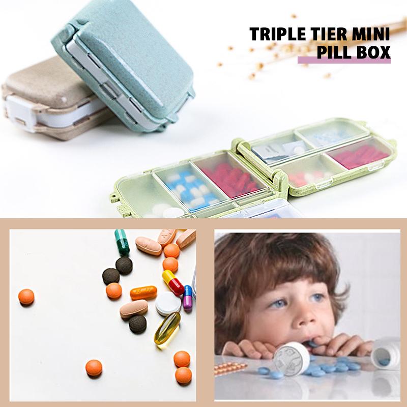 Triple Tier Mini Pill Box