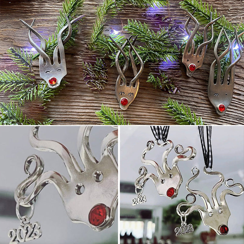 Funny Fork Reindeer Ornament