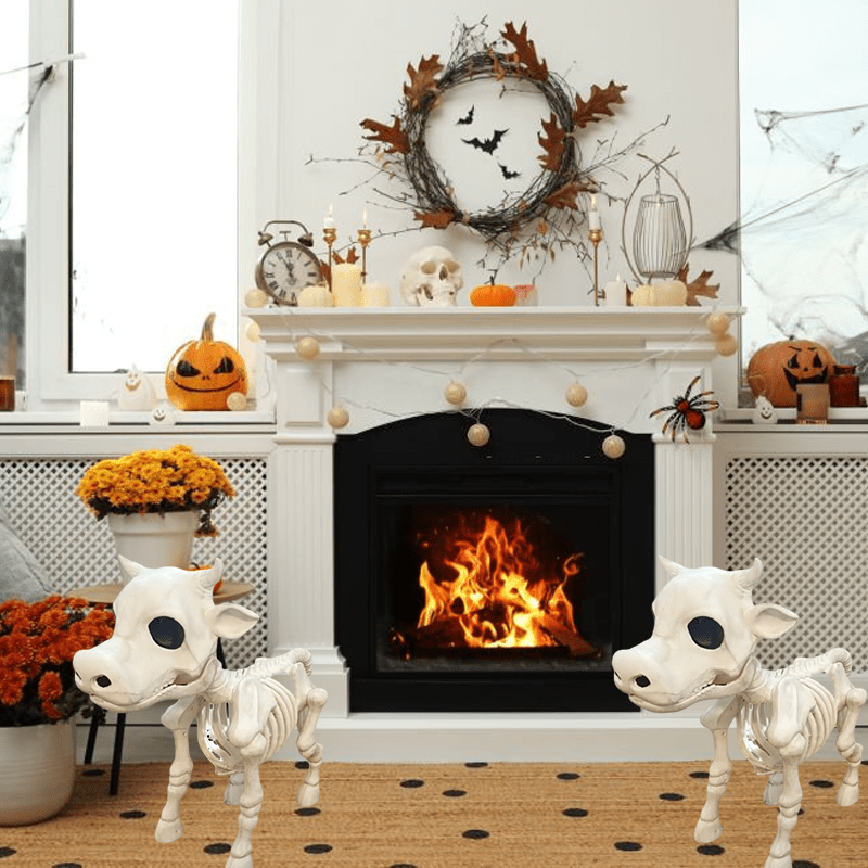 Cow Skeleton Halloween Decorative Prop
