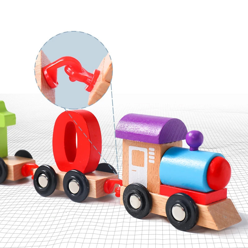 Wooden Digital Train Toy