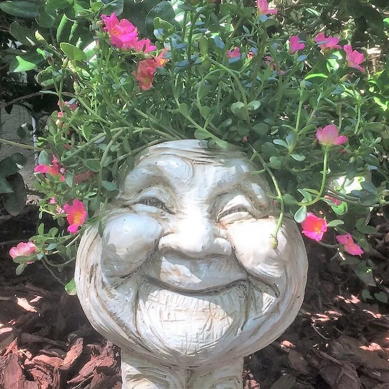 Muggly's Face Statue Planter