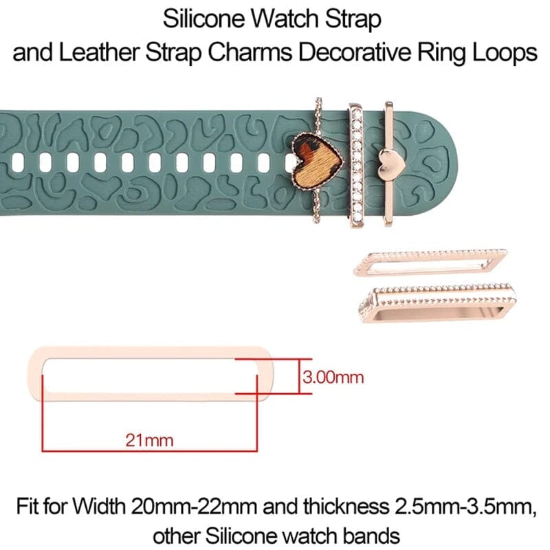 Watch Silicone Bands Decorative Rings