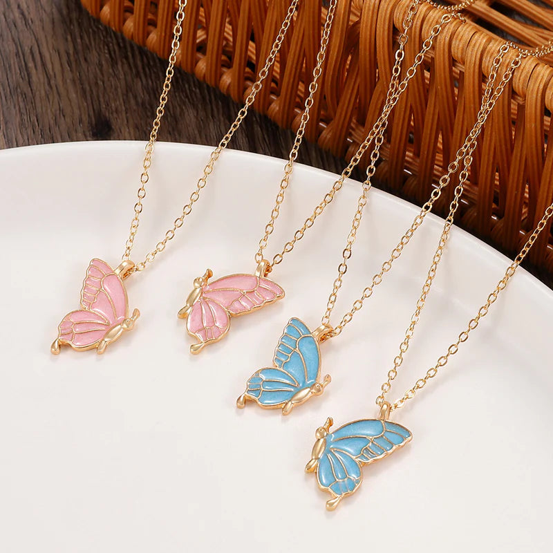 Colorful Butterfly Necklace