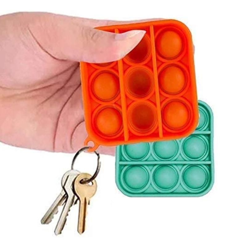 Mini Bubble Fidget Sensory Keychain Toy
