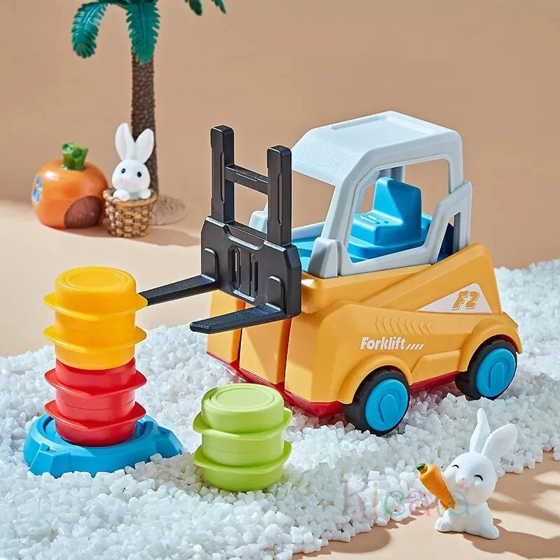 Forklift Frenzy - 2-Player Stack & Matching Skill Game, Ages 8+