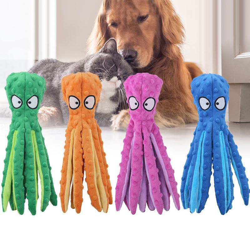 Pre-Sale>>Octopus Squeaky Plush Chew Toy