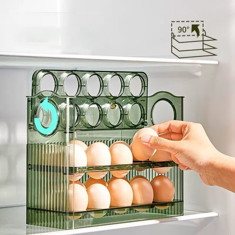 Automatic Flip Egg Storage Box