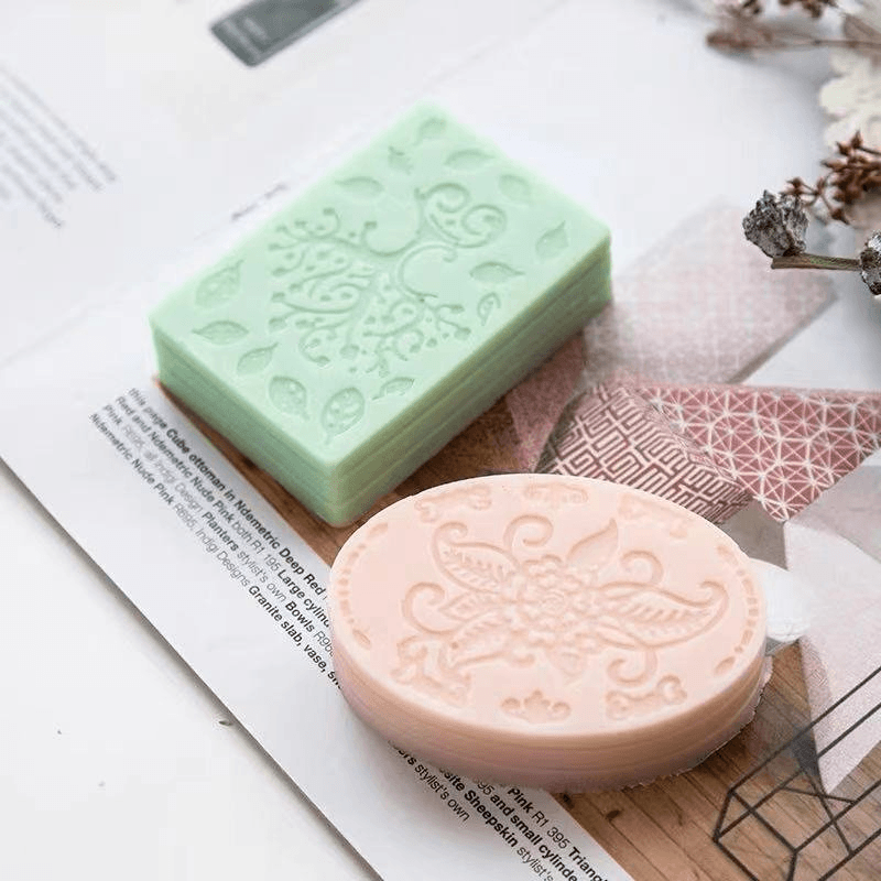 6-cavity Mixed Pattern Silicone Soap Molds