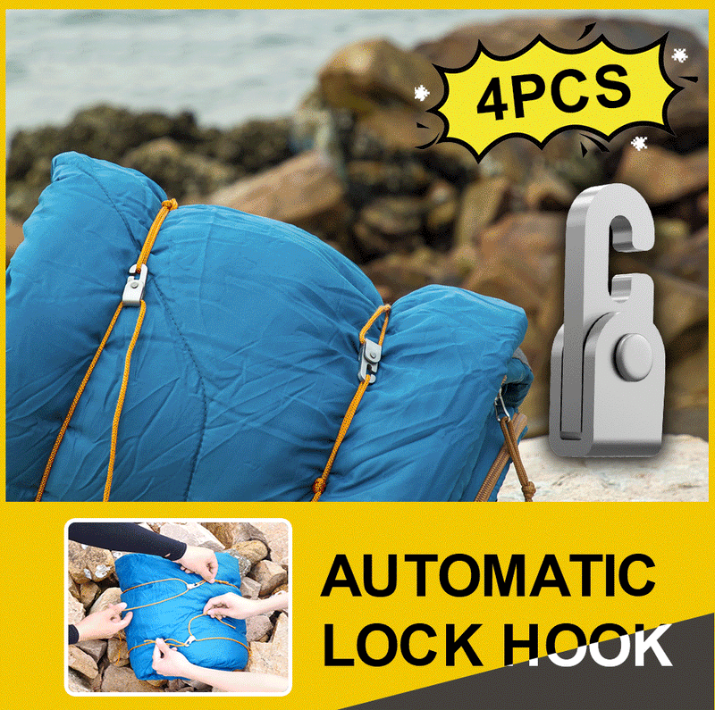 Tent Automatic Lock Hook (4pcs/pack)