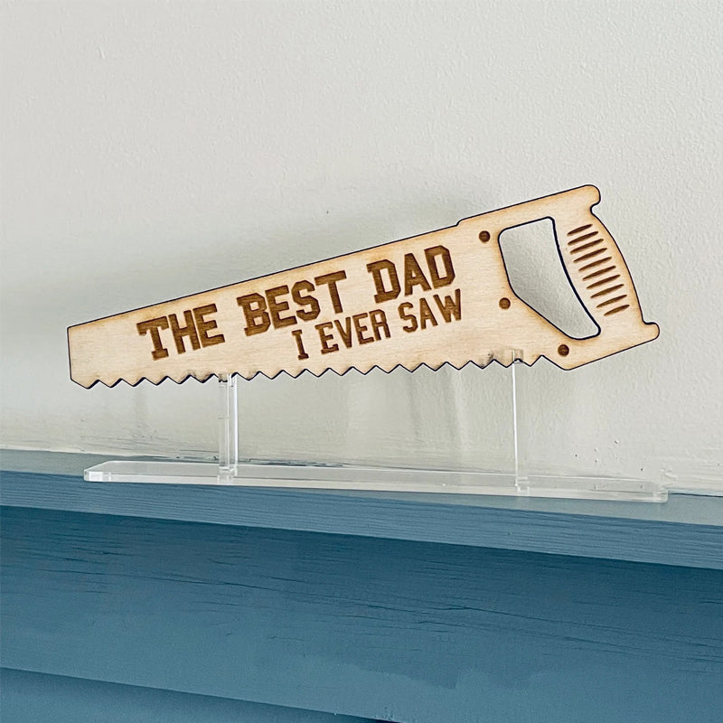 Laser Cut Wooden Plaque-Father's Day Gift