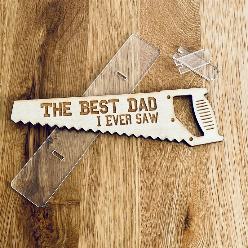 Laser Cut Wooden Plaque-Father's Day Gift