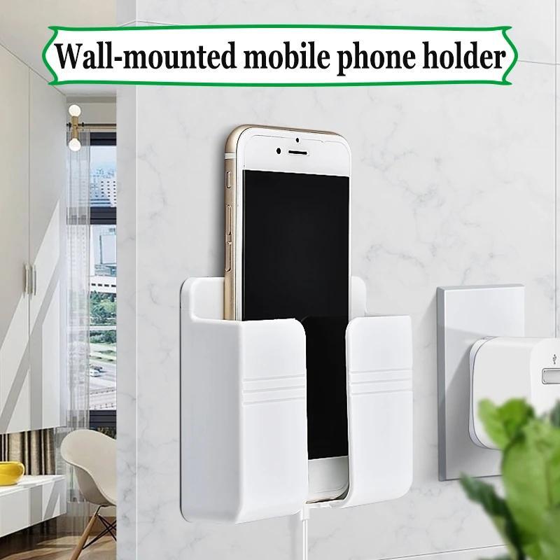 Wall-mounted mobile phone charging stand