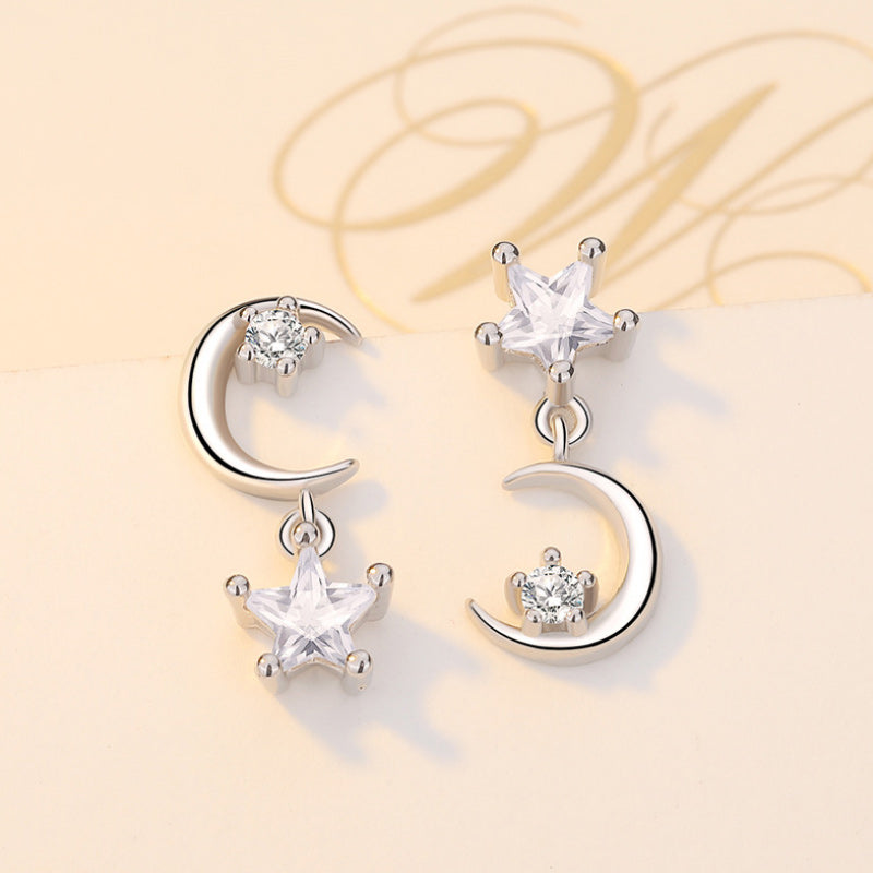 Star & Moon Mismatched Earrings