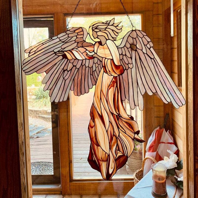 Elegant Angel & Dove Suncatcher