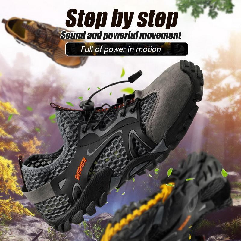 Men's Breathable Mesh Casual Light Outdoor Hiking Shoes
