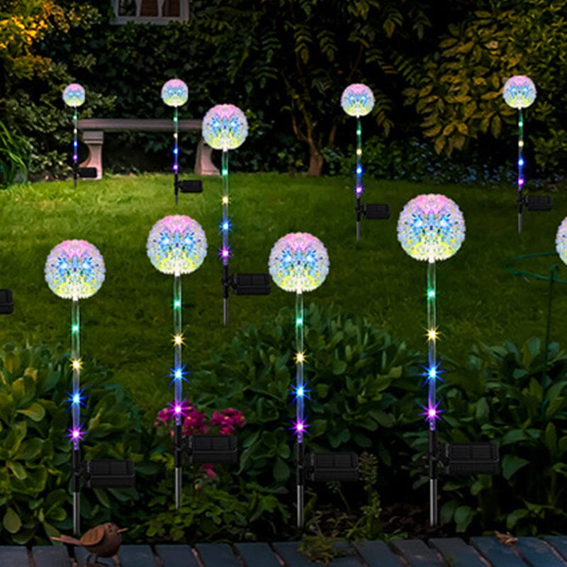 Solar Dandelion Garden Stake Lights (2 pcs)