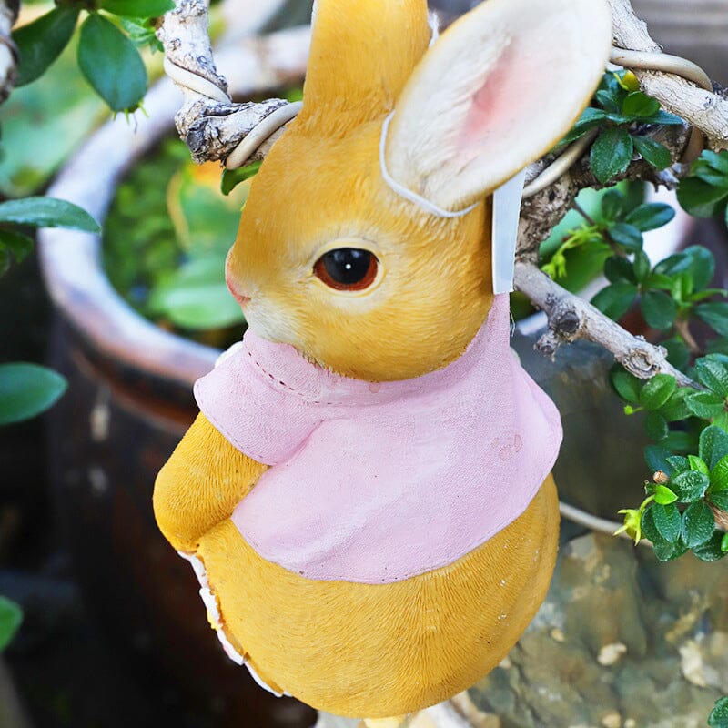 Garden Cartoon Rabbit Hanging Ornament