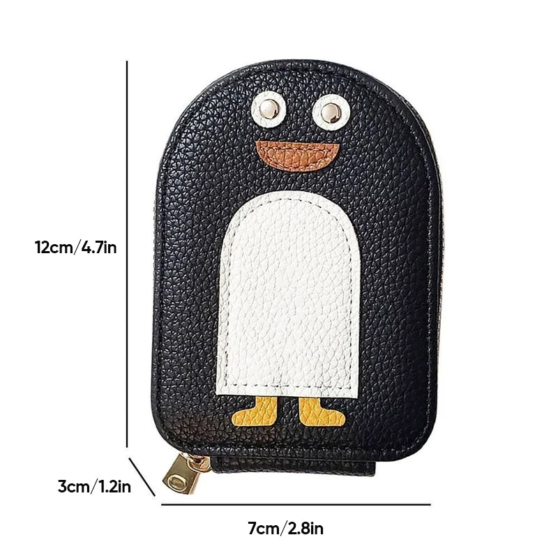 Cute Penguins PU Credit Card Coin Wallet