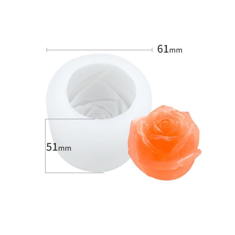 3D Silicone Rose Shape Ice Cube Mold