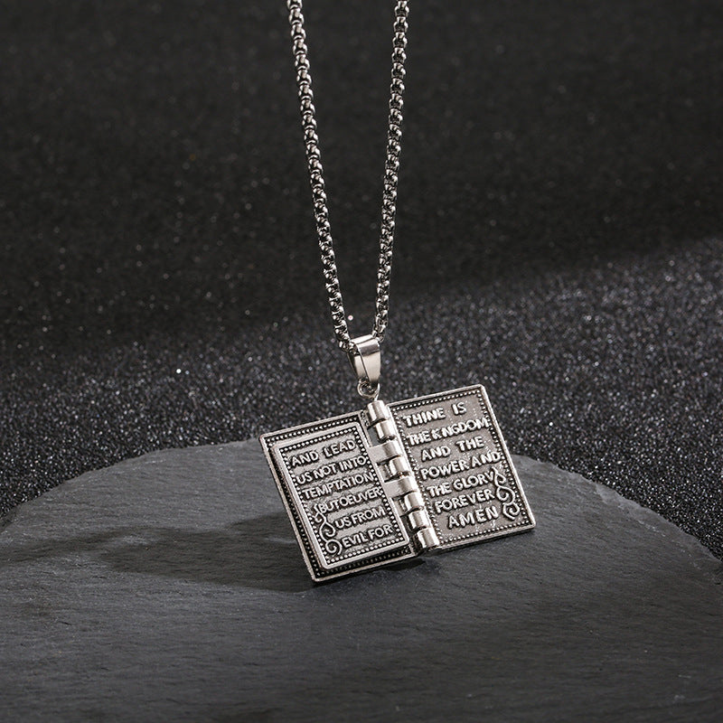 Fashion Tiny Bible Necklace