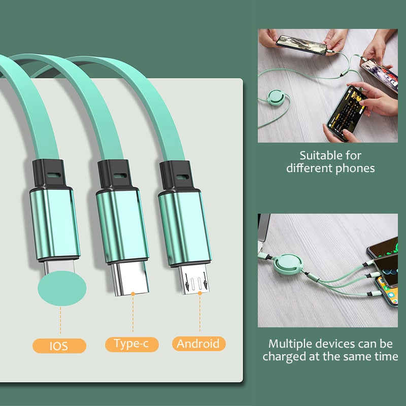 3 in 1 Mobile Charging Cable