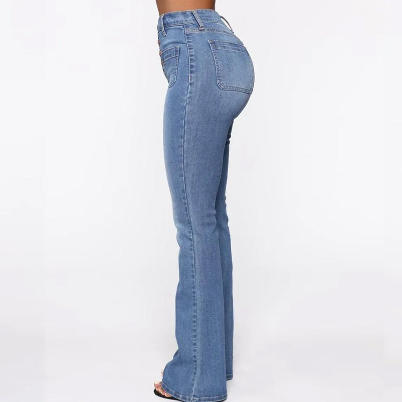 High Waist Shaping Flare Jeans