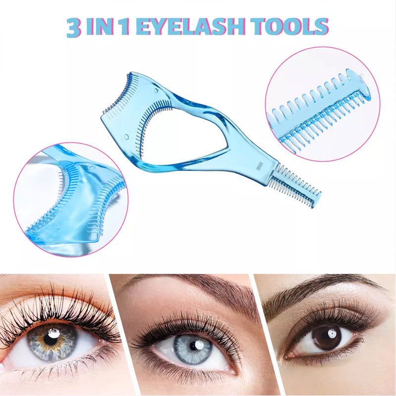 3 in 1 Eyelashes Tools Mascara Shield Applicator Guard