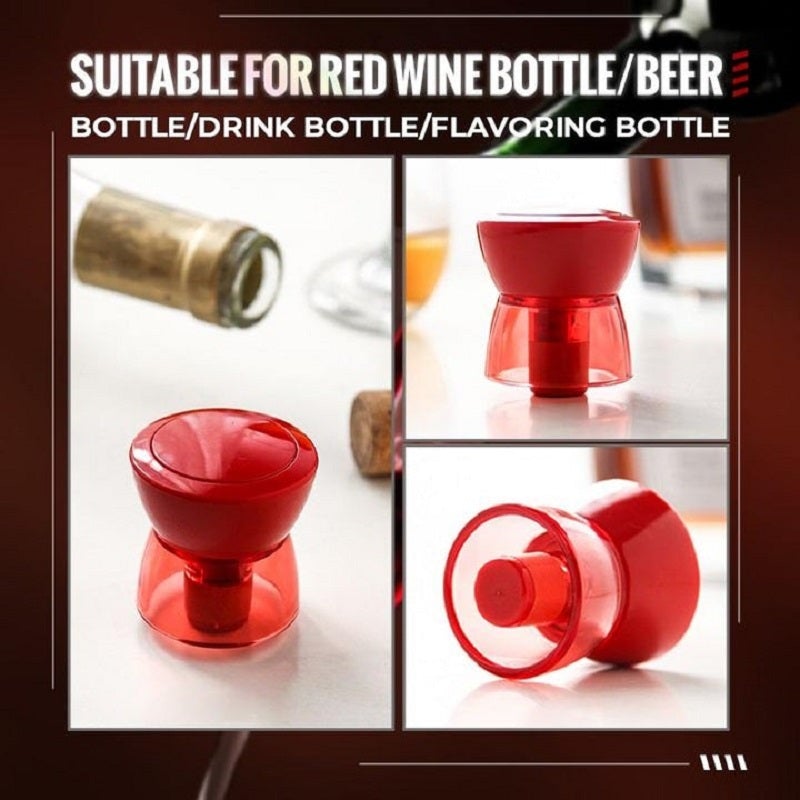 Rotary Vacuum Silicone Wine Stopper