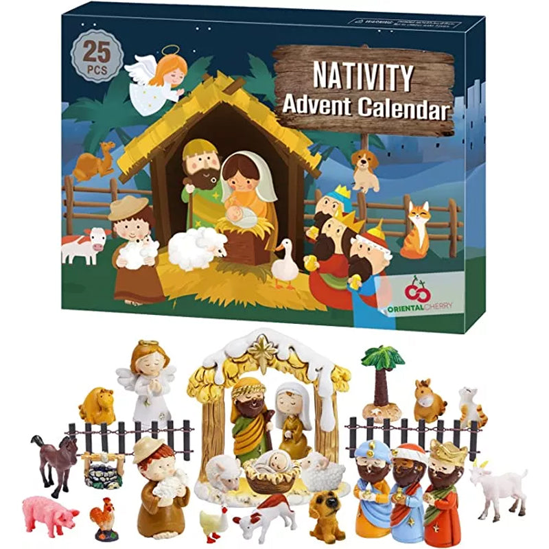 24 Days of Christmas Nativity Scene Set