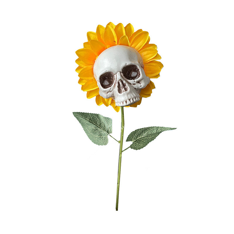 DIY Sunflower Skeletons Decor
