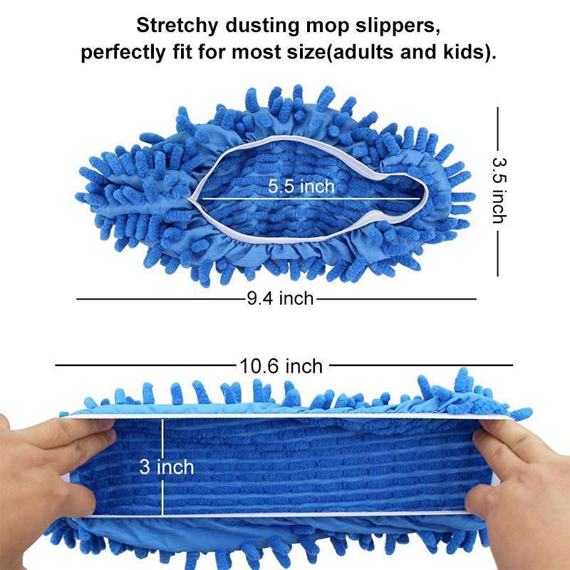 FunClean Mop Slippers, 1 pair