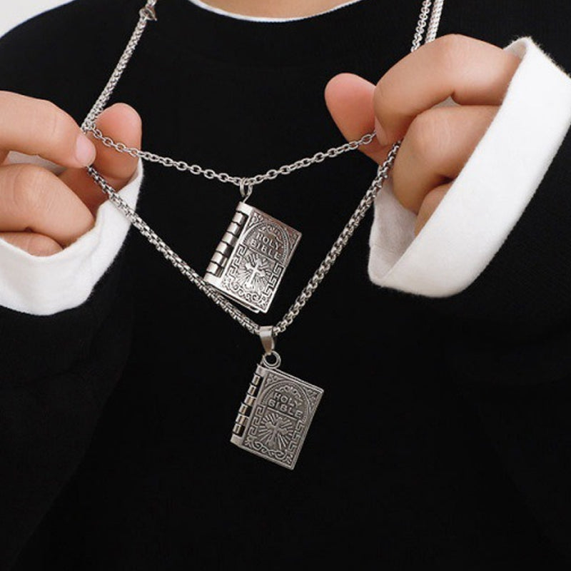 Fashion Tiny Bible Necklace