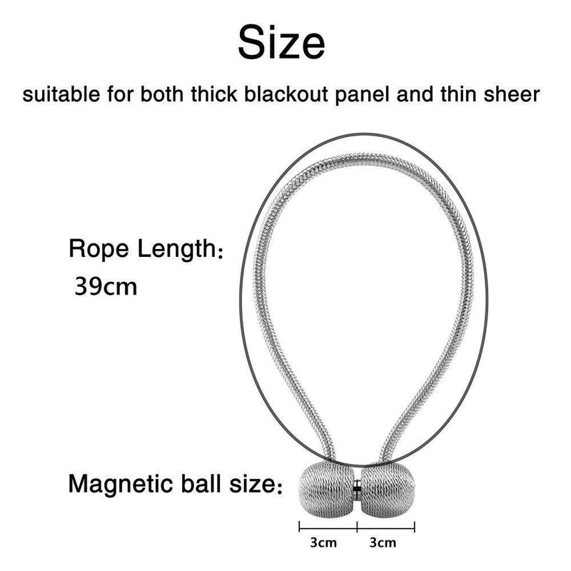 Elegant Magnetic Curtain Buckle, 2 PC