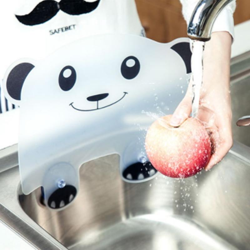 Cute Panda Shaped Sink Splash-Proof Baffle