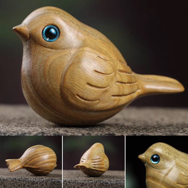 Handmade Wood Carved Bird