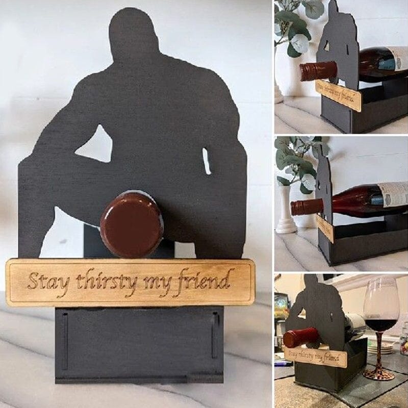 Wine Bottle Rack With Big Thoughts