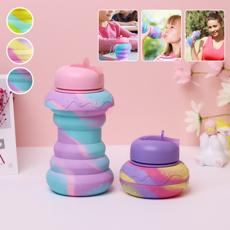 Cute Silicone Foldable Water Bottles