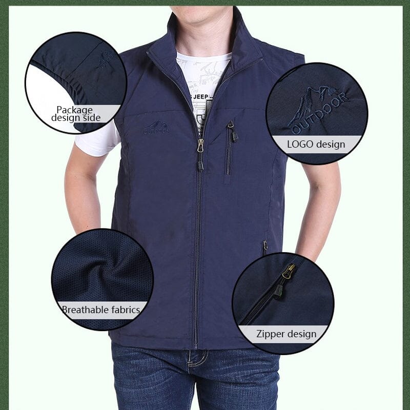 Waterproof And Wear-Resistant Multi-Pocket Vest