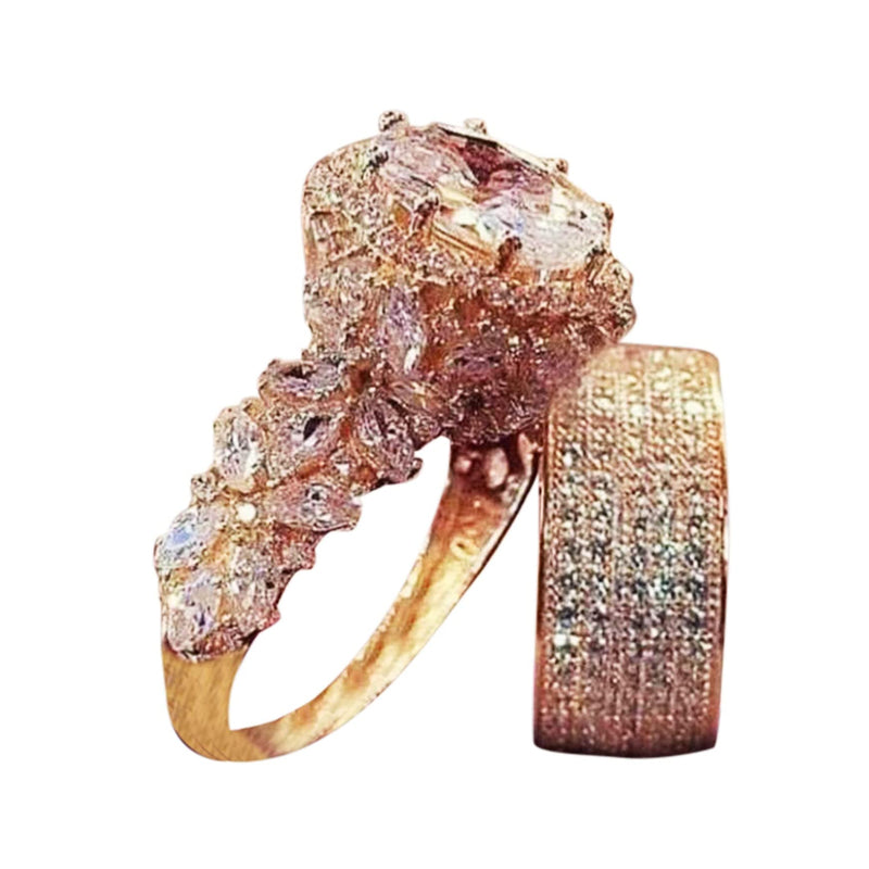 Fashionable Diamond Ladies Set Ring